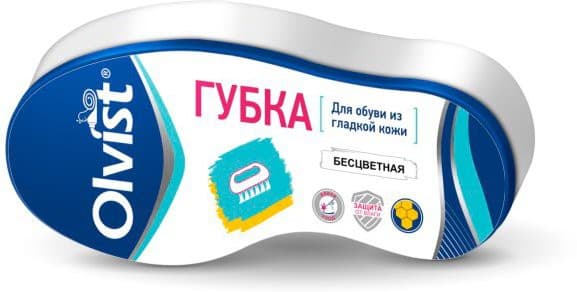 9009 OLVIST Губка мал.д/гл.кожи бесцветная