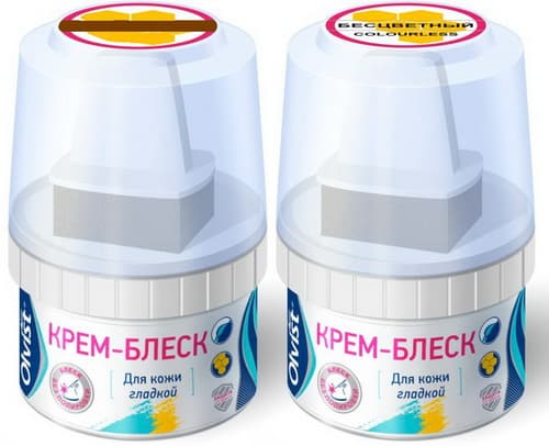 3001/03 OLVIST Крем в банке с губкой КОРИЧНЕВЫЙ