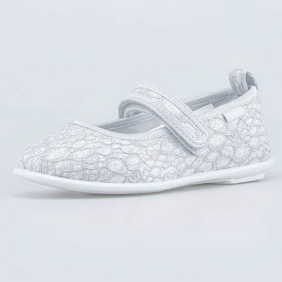 231256-12 Туфли текстильные Котофей для Девочки серебристый